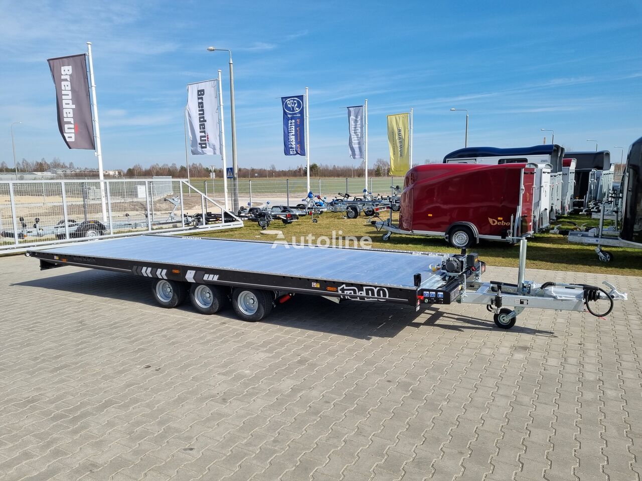 new TA-NO FORMULA 35.60 PREMIUM 6 x 2,1 m electric winch and lifting car transporter trailer