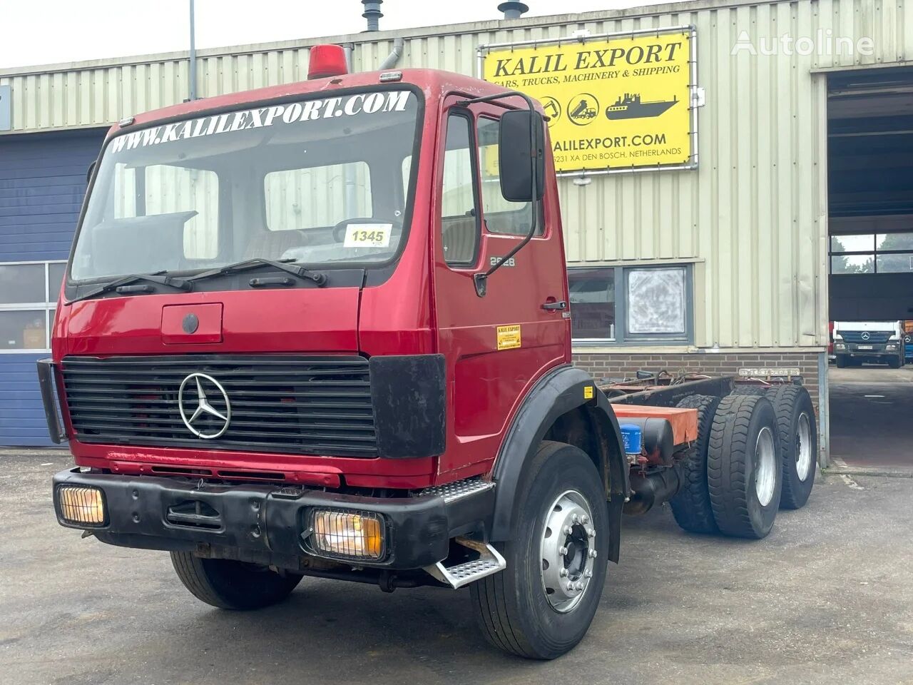 Mercedes-Benz SK 2628 Heavy Duty Chassis 6x4 V8 ZF Big Axle Good Condition chassis truck