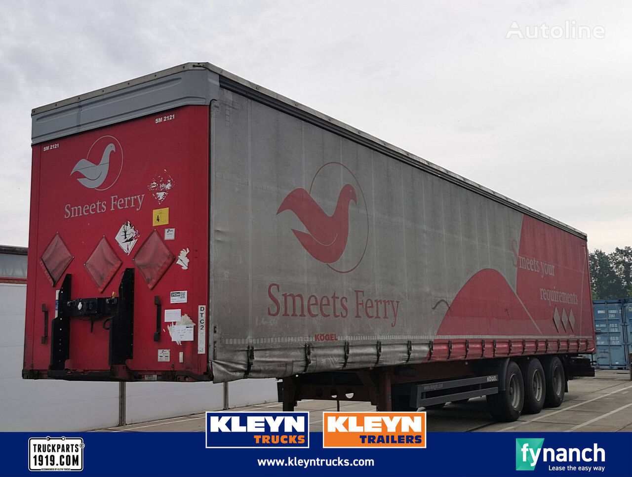 Kögel SN 24 hard wood floor curtain side semi-trailer