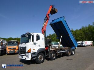 Hino FY1EUKA RHD + Palfinger E120L + grapple dump truck