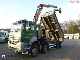 Mercedes-Benz Axor 3236 8x4 RHD tipper + Hiab 1283 DK-2 Duo dump truck