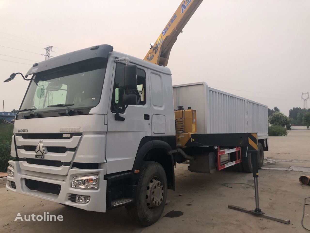 3t-10t truck loading crane Howo chassis loader crane