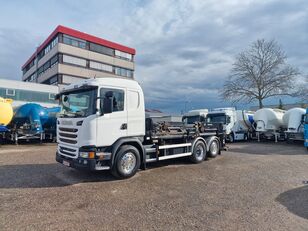 Scania G450 / GERKEN Silosteller+Anhänger /  GERMAN! hook lift truck