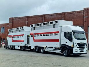 IVECO Stralis 500 6x2*4 - Livestock 2 deck - Retarder + Trailer 2014 - livestock truck