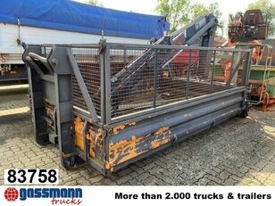 Meiller Abrollcontainer mit Kran Hiab 071 AW B3, ca hooklift container