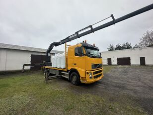 Volvo FH12 460 Kran HIAB 350-5 radio 6x2 platform truck