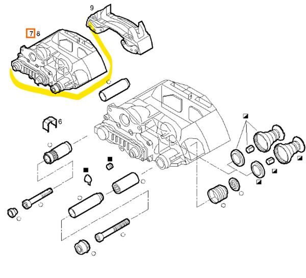 42568072 brake caliper for IVECO Stralis (AS) FG /FP truck tractor