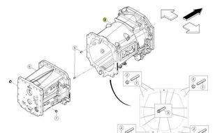 Claas Arion 630 - skrzynia biegów - obudowa 6005031574 gearbox
