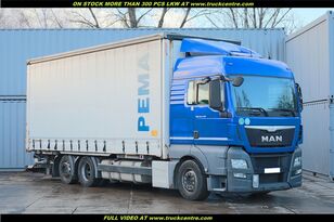MAN TGX 24.440, BDF, EURO 6, TAIL LIFT, 18 PALLETS tilt truck