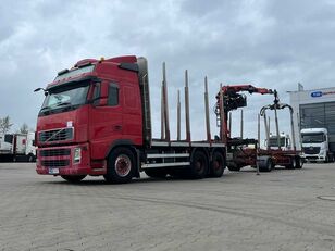 Volvo FH 520,VEB+ timber truck + timber trailer